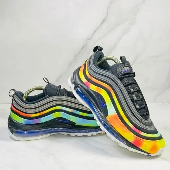 Tie Dye Air Max Rainbow Color Size Nike Air Max 97 Golf Tie-Dye